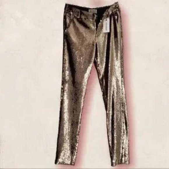 Zadig & Voltaire Prune Sequin Trousers - Picture 1 of 10
